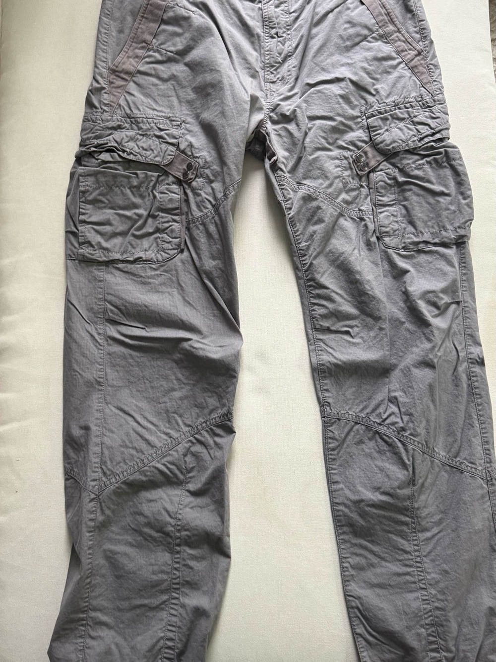 Armani Exchange Gray Men’s Cargo Pants - Durable Utility Style